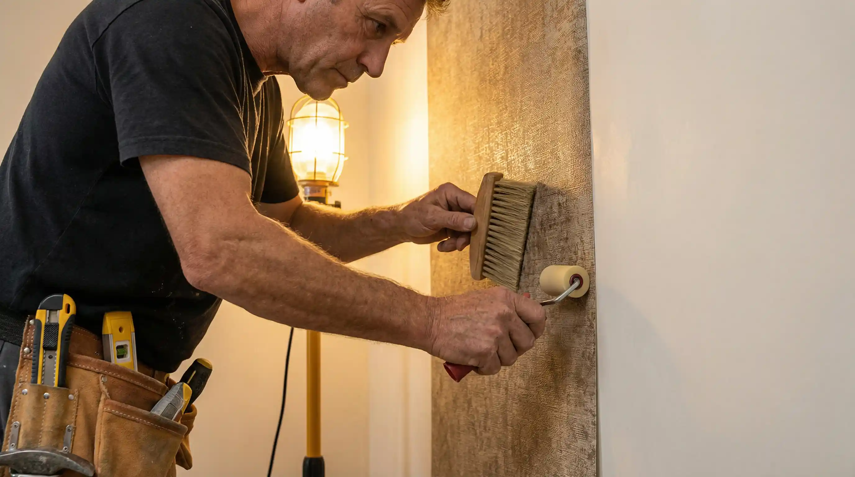 Commercial wallpaper installation for Minneapolis office